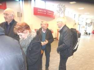 Här står Karl, Lill-Marit, Mårten och Åke.