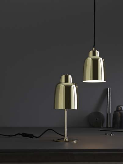 202 118 - gold champagne taklampa pendant Monika Mulder, 2016 - Product design pendant/taklampa - Category D: 12, H: 17, W: 12 - Dimensions (cm) Metal/metall High shine gold plating/ högblank guld L: