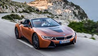 (batteri+hybrid) Effekt: 170 hk Antal passagerare: 3 BMW i8 Cirkapris: från 1 408 000