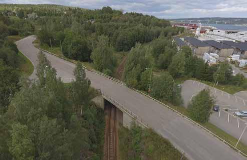 Geografisk avgränsning redovisas i figur 3.1:1 och avser markanspråk enligt plankarta för järnvägsplanen.