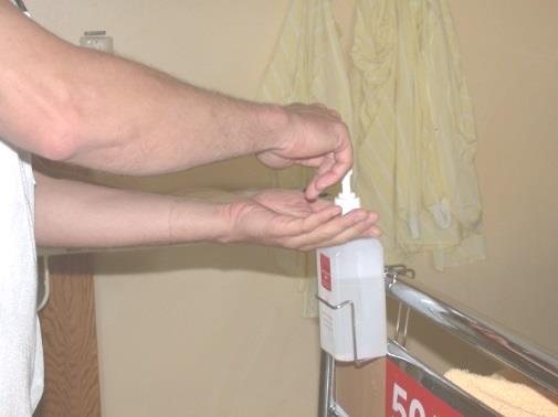 Handhygien Handsprit: omedelbart före och efter -