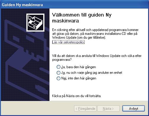 USB Windows För nvändre med USB-kbel 8 Instller skrivrdrivrutinen och nslut skrivren till dtorn d Sätt i den medföljnde cd-skivn i cd-läsren. Strtbilden viss utomtiskt.