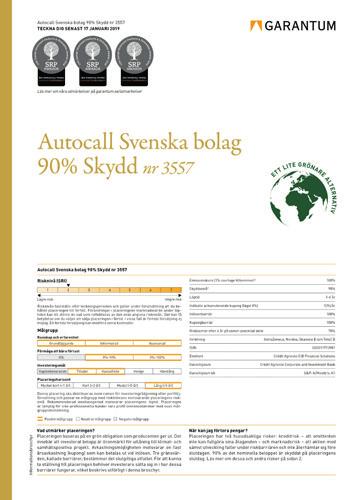 Automatisk inlösen i förtid på de årliga observationsdagarna om underliggande aktier är oförändrade eller positiva.