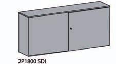 serie[e] förvaring förvaring 2P1800 Prislista nr 161 Höjd 788 mm, bredd 1800 mm, djup 400 mm. Ryggar är ljusgrå som standard. Ryggar och handtag finns i fler utföranden.