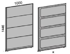 Tygklädda paneler är nålbara. 3 moduler Delta RZ100M3 2496 Tillägg per modul: Klädd i tyg Nova. 76 Klädd i tyg Blazer. 0 *Ljudabsorberande, klädd i tyg Nova, Delta eller Blazer.