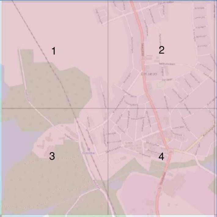 Tabell 1. Avstånd till farligt gods-led och information om markanvändning och utformning av byggnader som det ser ut idag enligt detaljplan.