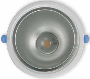 IP20 3x2,5mm² 5x2,5mm² Konstruktion > > Stomme i satinerad aluminium > > Dekorring i stål (vit) > > Kylfläns i aluminium > > IP20 > > Ljusflöde, se tabell nedan > > LED-armaturens livslängd 50 000h