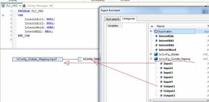 ANVÄNDING AV VARIABLER I ETT PROGRAM: Det finns 3 sorts variabeltyper som är bra att känna till. 1. I/O variabler som är knutna till I/O signaler 2. Program variabler 3.
