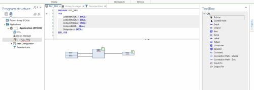 SKAPA FÖRSTA PROGRAMMET: Låt oss skapa ett enkelt program med Input, Funktion och Output. Dra in Input, box för val av funktion och Output.