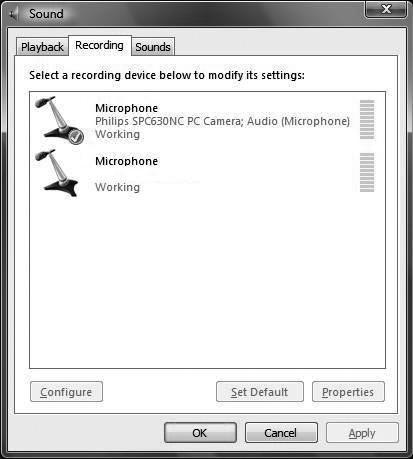 Vanliga frågor Mikrofonen till min Philips WebCam eller headsetet fungerar inte (ordentligt). Vad ska jag göra? SV Windows XP (SP2) 1 Klicka på Start i Windows (längst ned till vänster på skärmen).