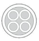 konstruktion: Tätskyddade rör, HFFR Standard Grade typ: Inomhusinstallation, IEC 60332-1 kapacitet: 1 24-vägs mått: YD/ID Ø 3/2 mm längder: 500, 1000, 2000 m Mantlade Mikrorör buntade, Inomhus,