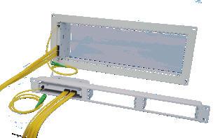 Fiberoptisk splitterenhet, stativmontering Splitterenhet för 19-tums stativmontering med förinstallerade fiberoptiska splitters.