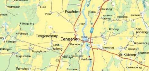 Nossans nätfiskelokal provfiskades för första gången 2016 där 6 översiktsnät placerades ut en bit uppströms dammen i Marieberg öster om Tengene (Figur 7, 8, 9).