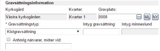 Fälten för uppgifter om anhörig/kontaktperson Personnummer: Personnumret formateras automatiskt och kan således skrivas in med eller utan ÅÅ och med eller utan bindestreck.