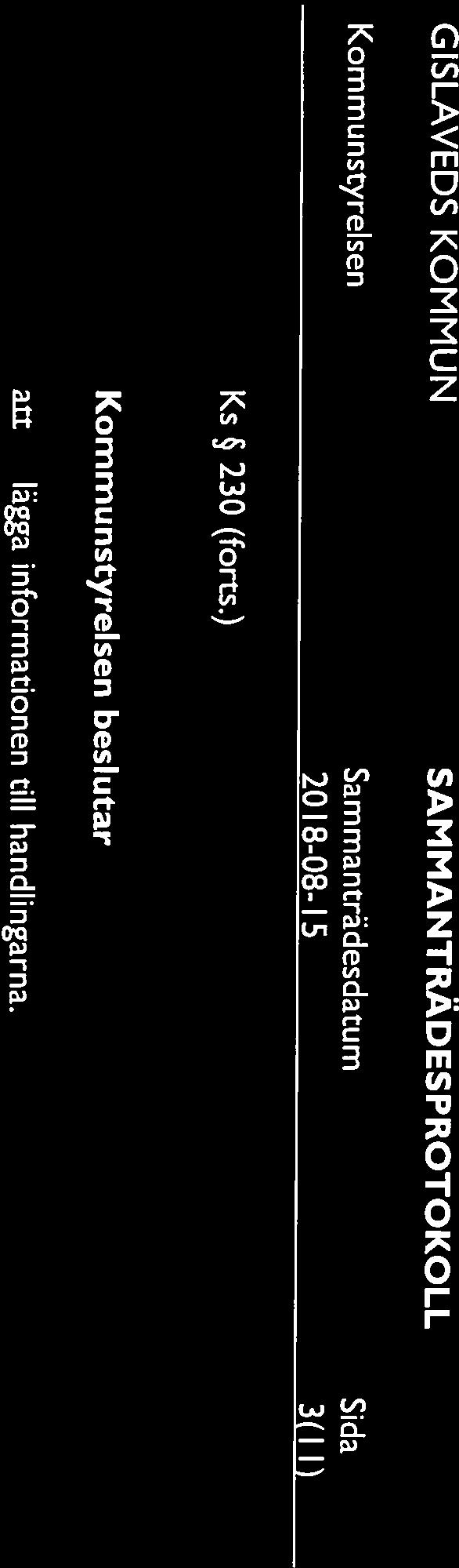 att lägga informationen till handlingarna.