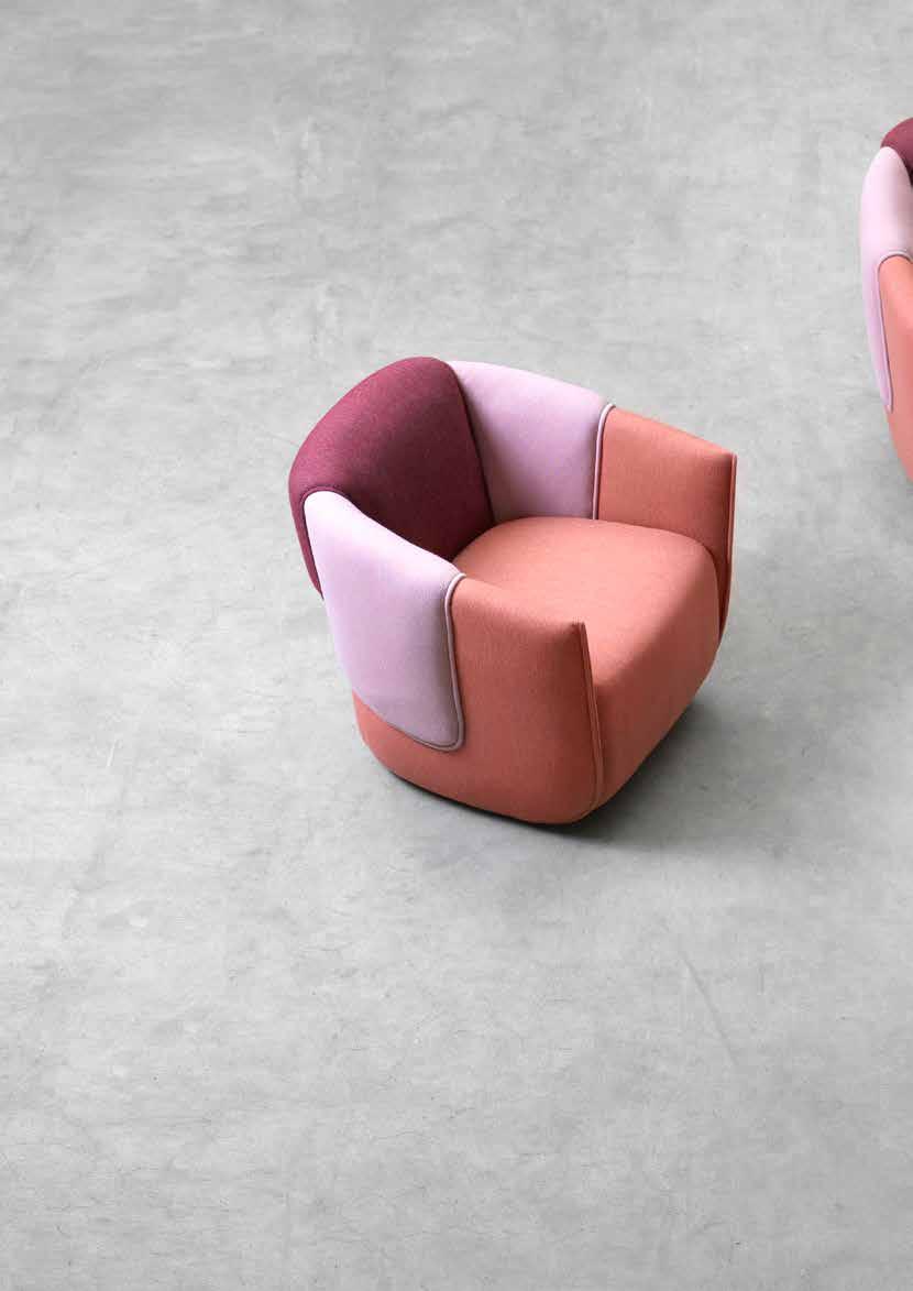 Norma Design Färg & Blanche The look of each piece can vary greatly, depending on whether, for example, only one fabric is used or whether two or three different colours and textures are thrown into