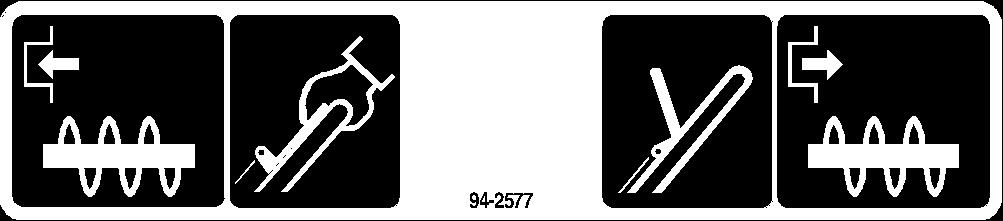 Ljudtrycksnivå Maskinen har en maximal ljudtrycksnivå vid förarens öra på 93 db(), grundat på mätningar på identiska maskiner enligt direktiv 98/37/EG.