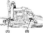 Betjäning av maskinen Det är mycket farligt att köra en motorsåg som har trasiga delar eller saknar delar.