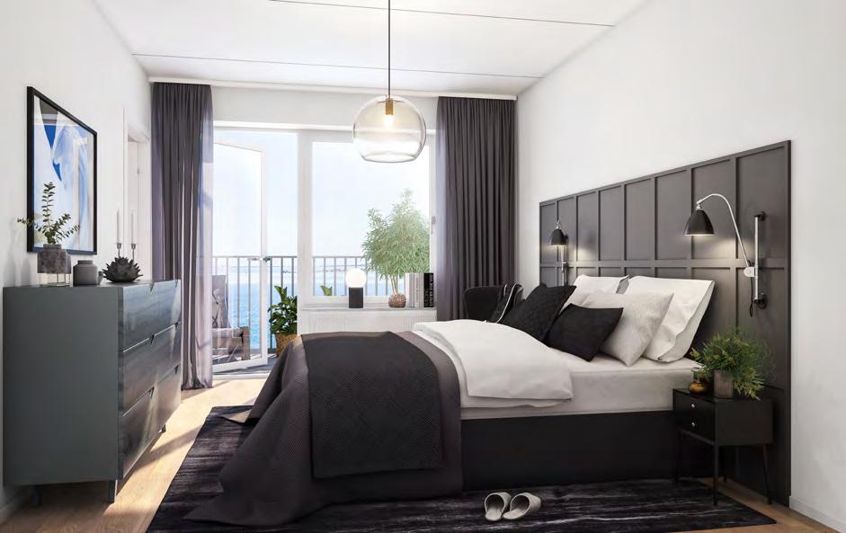 Övriga ytor Lägenhet med härligt ljus I Dockporten bor du bekvämt och havsnära i ett av Malmös mest eftertraktade bostadsområden. Här skapar vi moderna och ljusa hem med vackra detaljer.
