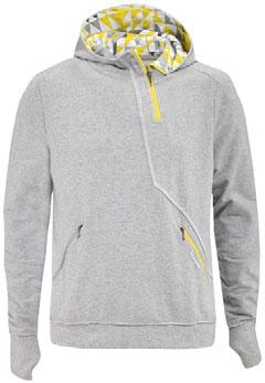 Pullover med huva och blixtlås