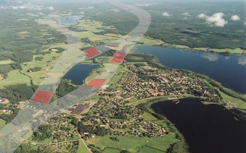 VÄST KAPITEL 7 STUDERADE ALTERNATIV FÖR NY JÄRNVÄG 7.6 Korridor Väst En utvikningsbar karta över samtliga utredningskorridorer redovisas i bilaga 2.