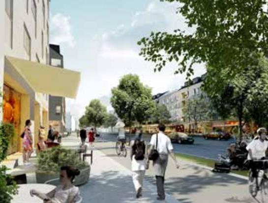 5 Kort-kort historik Under 40- och 50-talen kunde vi se stadsdelar växa fram med lokala centra med ett utbud av service och handel som tillgodosåg de dagliga behoven.