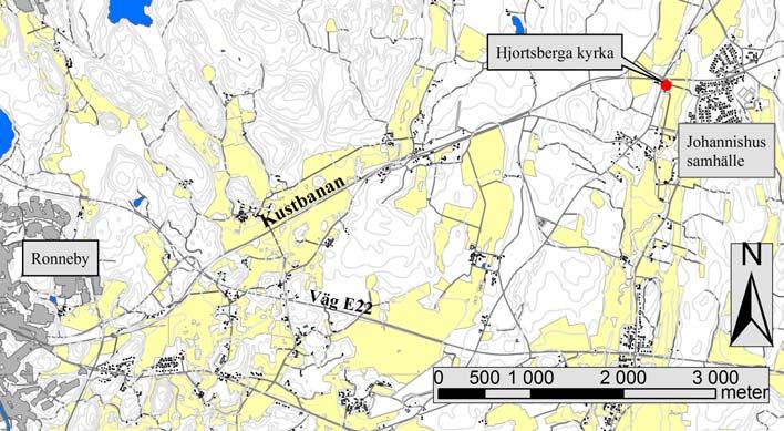 Bakgrund Under 2004 meddelade Listerby församling Länsstyrelsen i Blekinge län om sina planer på att låta utvidga befintlig parkeringsficka direkt väster om länsväg 669, intill Hjortsberga kyrka (fig.