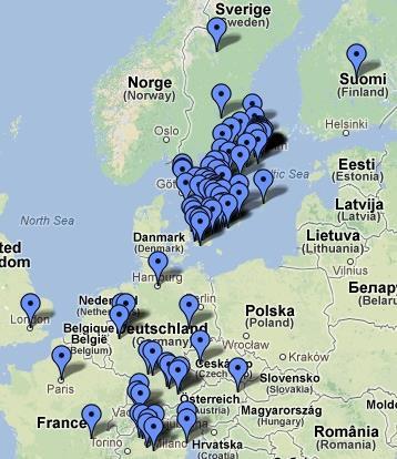 länder med leverantörer i tabell 4. Fördelningen återfinns geografiskt i enlighet med figur 6.