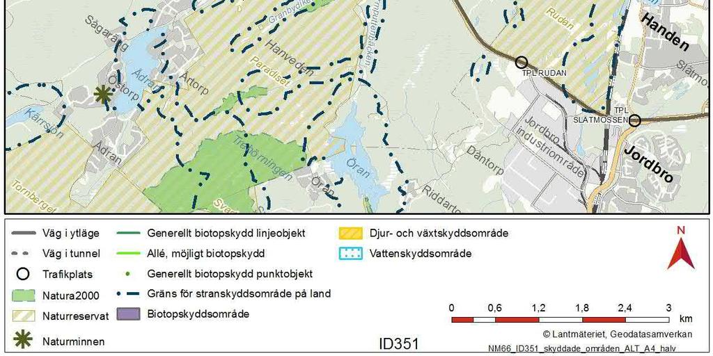 Tvärförbindelse Södertörn. Den största delen av sträckan ligger i Huddinge kommun. 3.7.1.