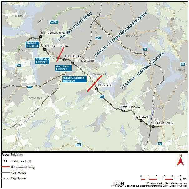 Tvärförbindelse Södertörn planeras att ansluta till väg E4/E20 via trafikplats Gömmaren i Huddinge kommun.