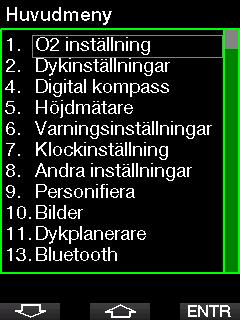 1.11 SCUBAPRO Human Factor Diving TM G2C har patent på apparater som bevakar hjärtfrekvensen, hudtemperaturen och andningen under vatten.