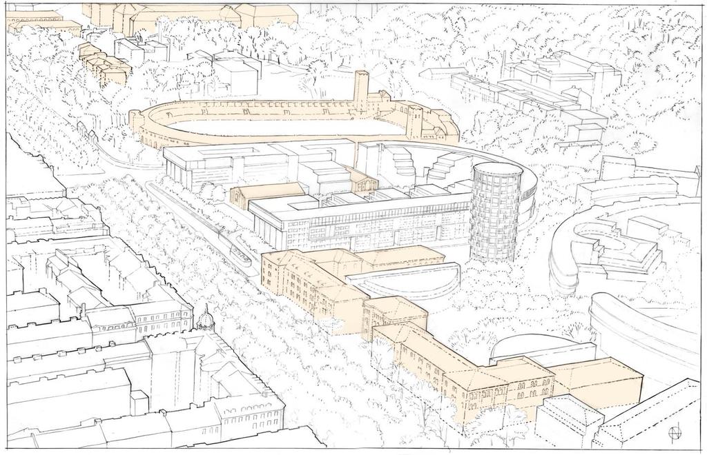 Esplanadsystemet och stenstadens yttre gräns Till esplanadsystemet hör en hierarki av gator av olika bredd, funktion och utformning med de breda, trädplanterade huvudgatorna som främsta kännetecken.