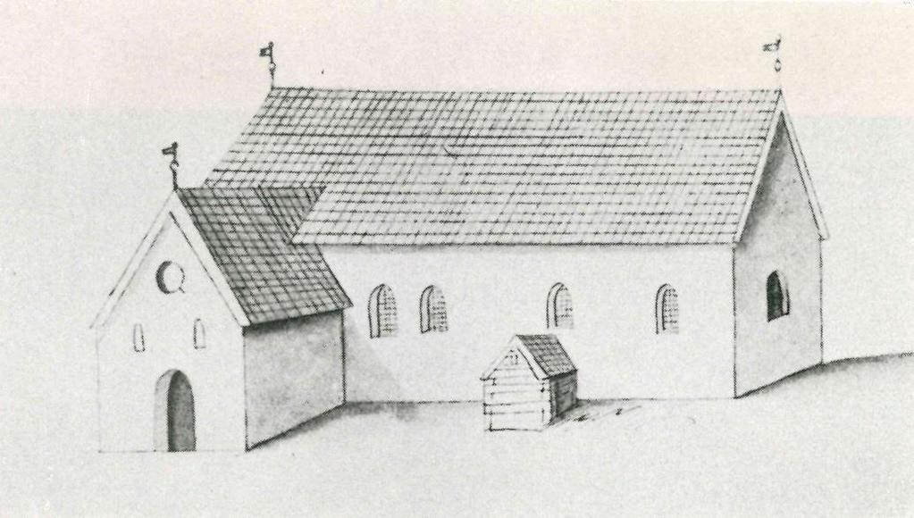 Bakgrund Teda kyrka ligger ca 13 km sydväst om Enköping. Kyrkans äldsta del är västpartiet som hör till en mindre, romansk salkyrka uppförd omkring 1200 (figur 3).