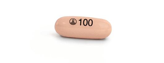 Båda är avlånga, mjuka, ogenomskinliga gelatinkapslar med dosstyrkan 100 eller 150 tryckt på ena sidan.