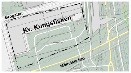 Förutsättningar Norconsult AB har på uppdrag av Mölndals stad utfört en geoteknisk utredning för detaljplan Kv. Kungsfisken, belägen i östra delen av Mölndals centrum. Se Figur 1 nedan.