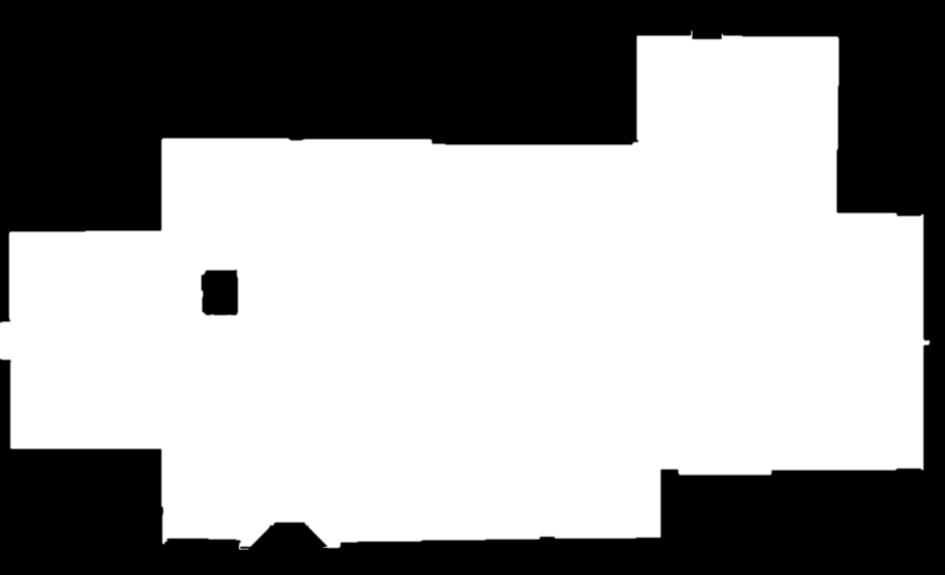 En del av vad som bör vara den romanska väggen syns och där finns kanske även vägghöjden i form av en bevarad rundbågsfris. Fig.11. Sammanfattande bild av resultaten från Hablingbo kyrka.