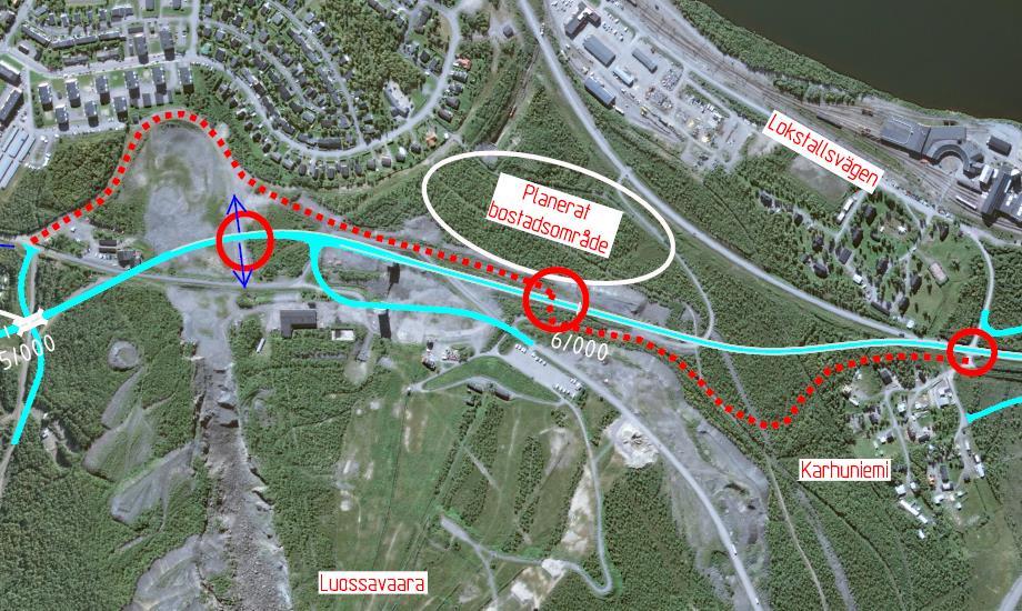 GC-väg Karhuniemi har under samrådstiden förändrats en hel del. De samråd som har föregått förändringarna har främst gällt: 1. Var ska GC-vägen korsa väg E10? 2.