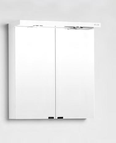 Vedum Spegelskåp F3 900 vit med 2 speglar, eluttag