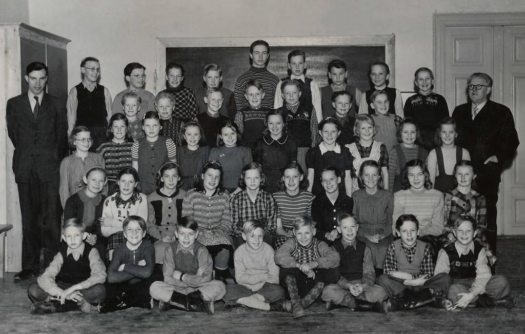 ÖJA KYRKSKOLA 1950 Rad nr. 5, fr.