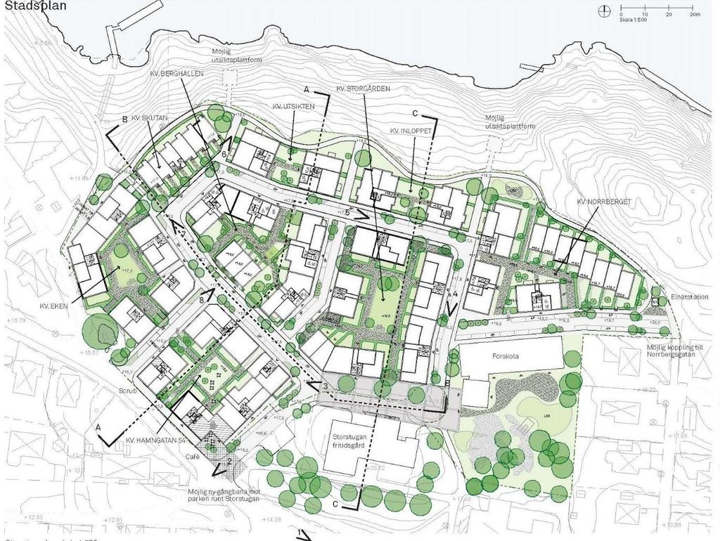 5 av 12 Anbud 2 Arkitektonisk kvalitet Byggnaderna är väl utformade och har stor variation vad gäller färgsättning, fönsterplacering, balkonger och taklandskap.