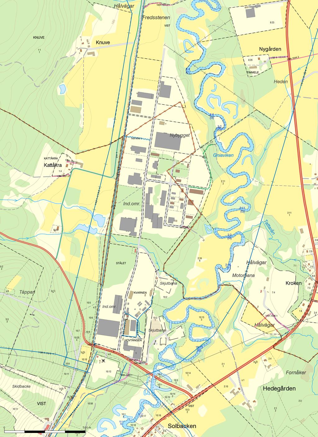 = del av fastigheten Ulricehamn Vist 10:2 som föreslås överlåtas till Engtex AB N 6412438 E 407391 Engtex AB Vist 10:2 E 405428