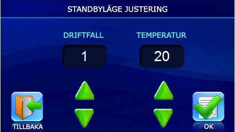 Välj sedan vilken typ av fuktgivare som används för att styra luftfuktigheten: KANALGIVARE - givaren är installerad i frånluftskanalen (Givaren är ett tillval och ingår inte i leveransen).