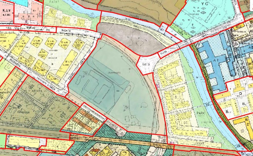 Karta som visar gällande detaljplaner Kulturmiljö Planområdet är en del av det kulturhistoriska riksintresset för Uppsala stad och berörs även av