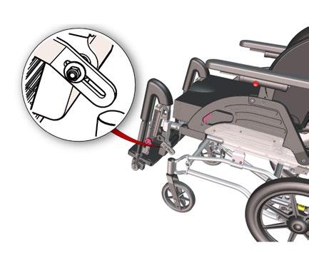 5.2 Netti Dynamic DUAL: Djup på vadplattan: Justera djupet på vadplattan genom att släppa på M8 muttern som sitter på armen till vadplattan.