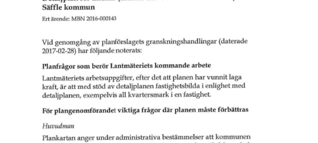 LANTMÄTERIET Allmän platsmark har tagits