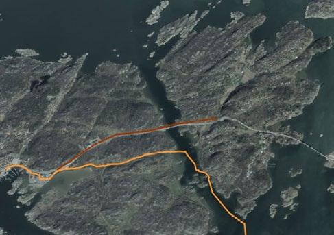 Geotekniska säkerhetsfrågor Längs med Tjällviksvägen, vid berget, har det på plats kunnat konstateras att det finns risk för blocknedfall.