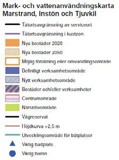 Kommunen föreslår endast exploatering inom tätortsavgränsningen.