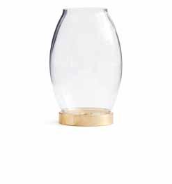 BELL VAS/LYKTA Vacker glasvas/ljuslykta med tidlöst bubbelmönstrat glas och