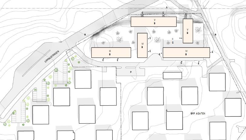 4 (5) 10 000-14 000 BTA på yta som idag är hårdgjord. Förslaget möjliggör för cirka 140 bostäder.