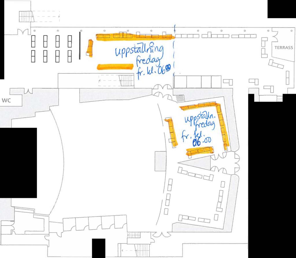 ÖVRE plan TERRASS 0 restaurang övre parkett Vall I I L y_ SCEN FOAJE IT NEDRE PLAN Viklau